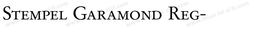 Stempel Garamond Reg字体转换